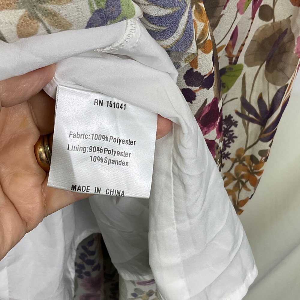 Juliet Dress - Smocked Waist Floral Midi Dress in Cream - Picture 11 of 11
